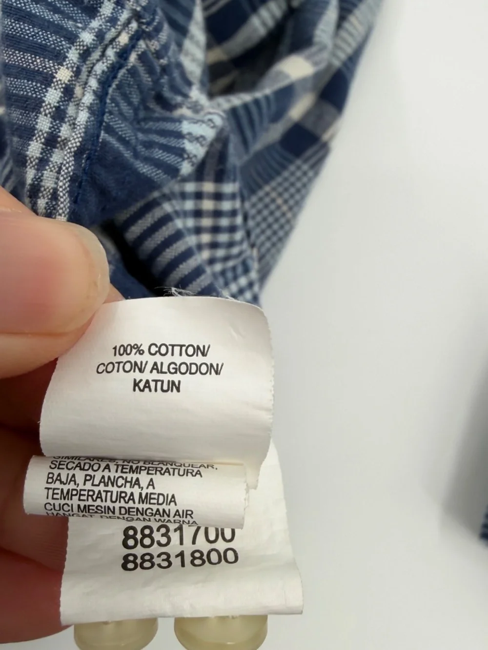 Lucky Brand Shirt Men XL Blue Pearl Snap Buttons Up Long Sleeve Western Plaid